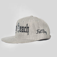 Long Beach Snap Back in Grey and Black