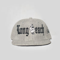 Long Beach Snap Back in Grey and Black