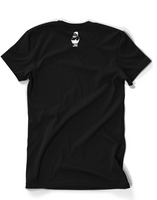 Mens Black Tee White Logo