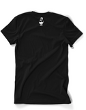 Mens Black Tee White Logo