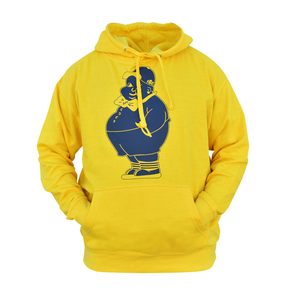 Fatboy Hoodie Black on Yellow